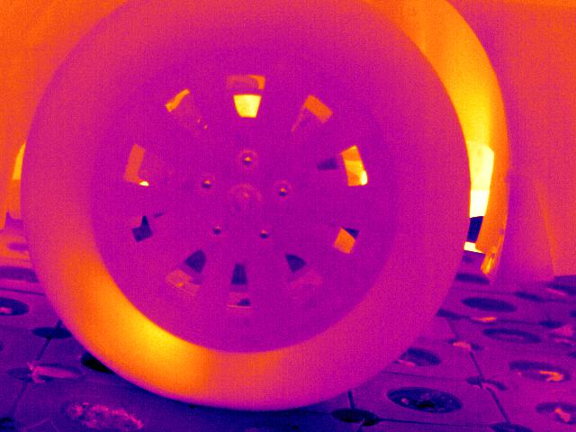 Infrared Thermal Camera in Brake Pad
